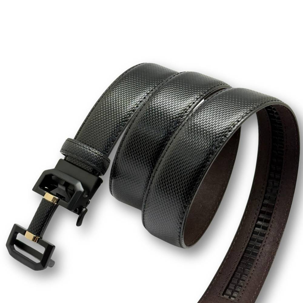Black Formal Leather Belt for Men