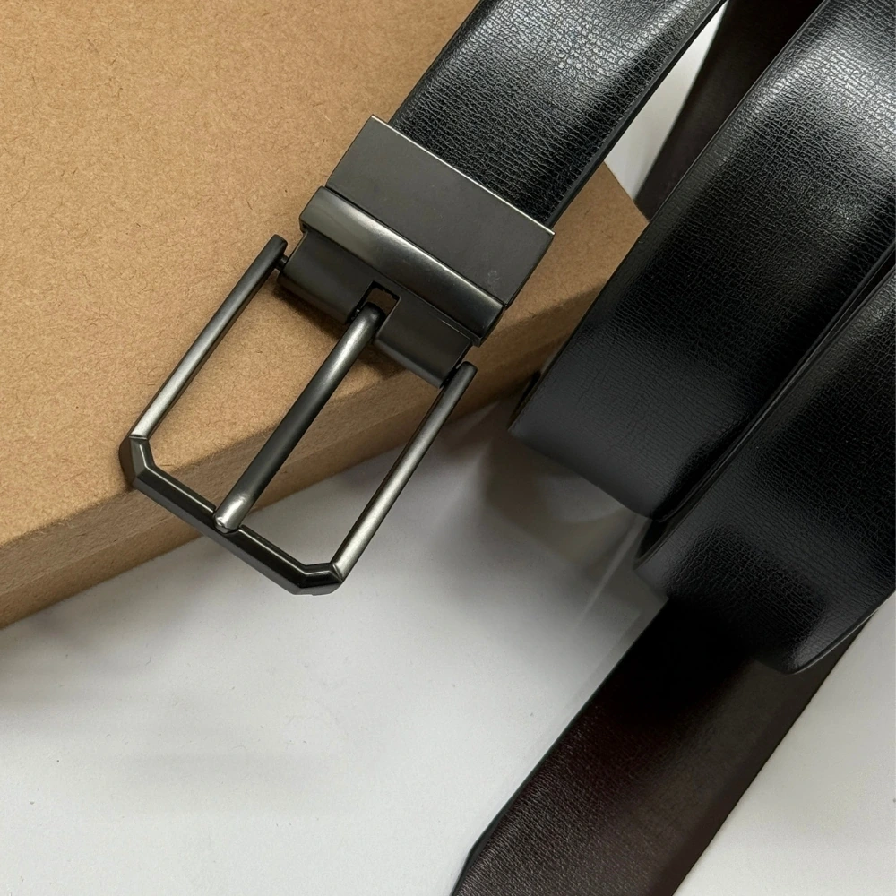 Black Formal Leather Belt for Men