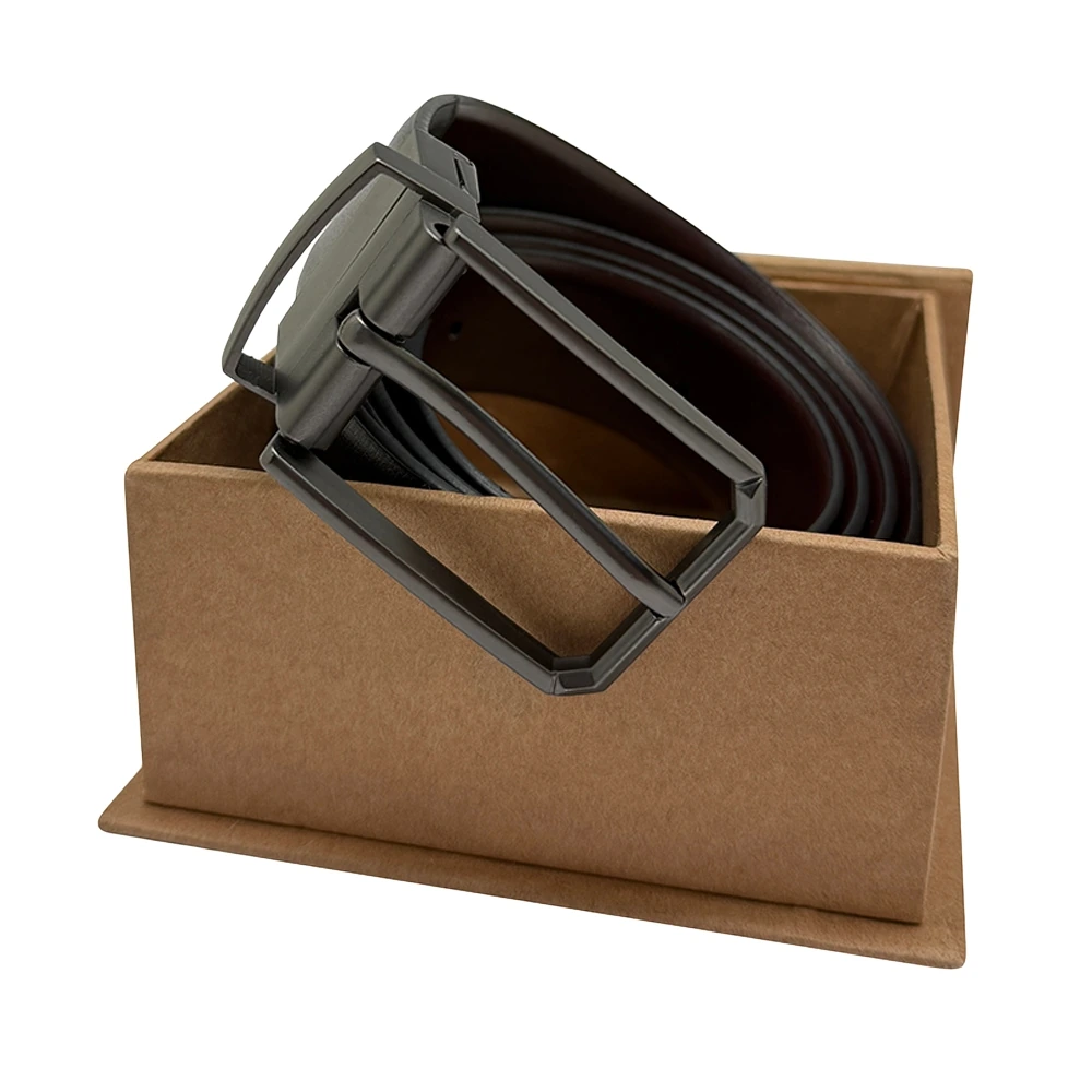 Black Formal Leather Belt for Men