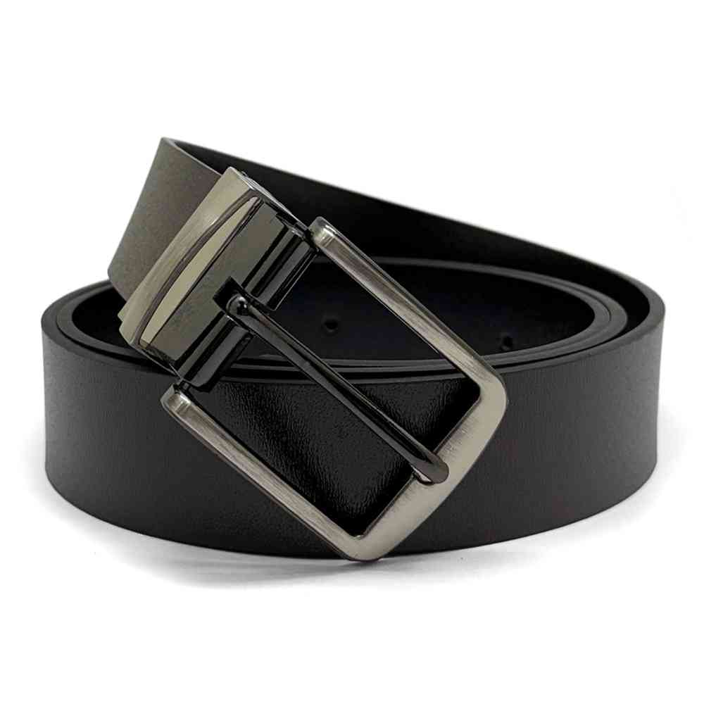 Black Formal Leather Belt for Men