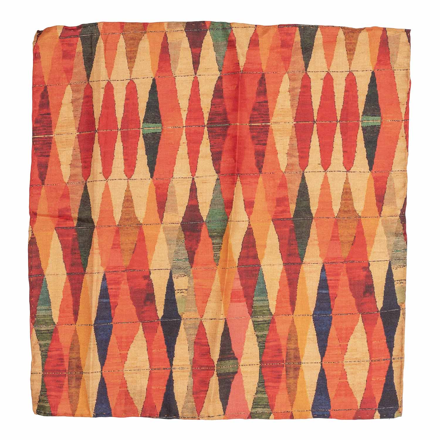 Multicolor Geometric Pocket Square for Men