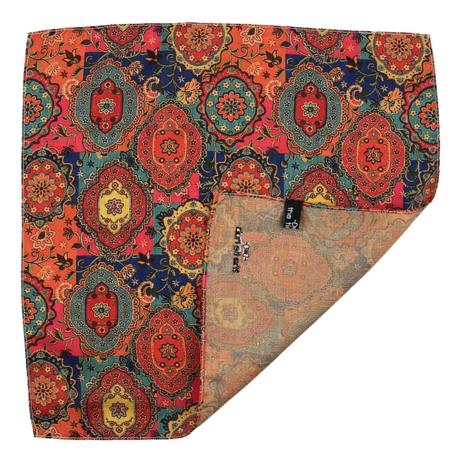 Multicolor Floral Pocket Square for Men