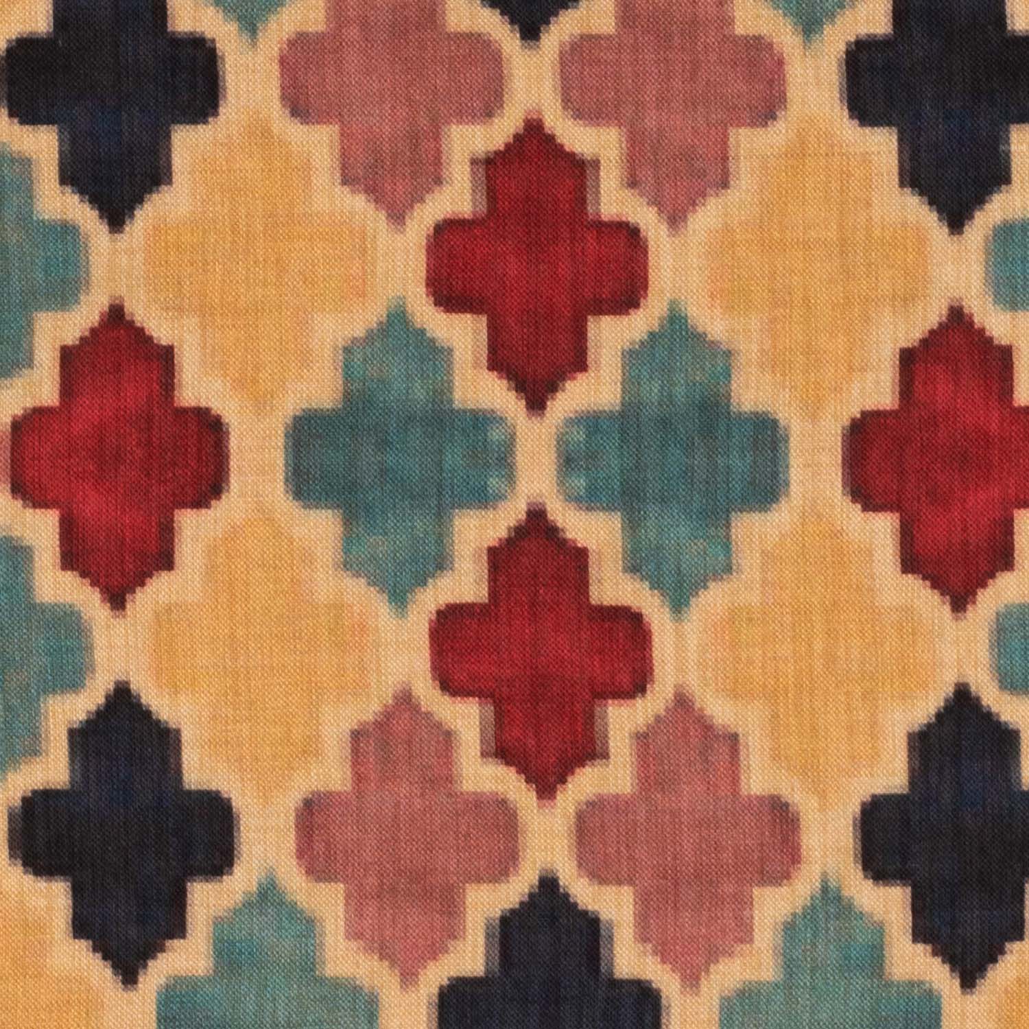 Multicolor Geometric Pocket Square for Men