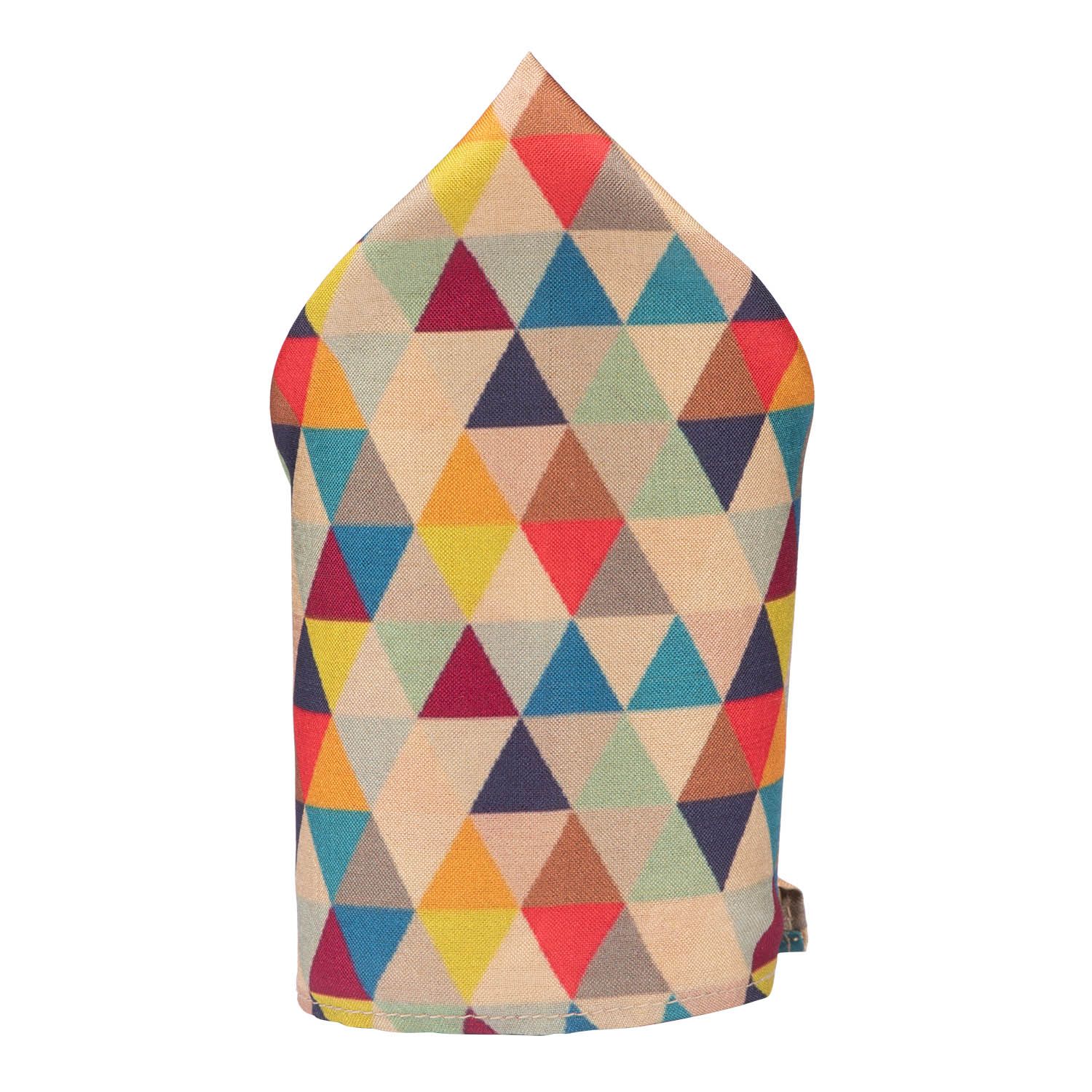 Multicolor Geometric Pocket Square for Men