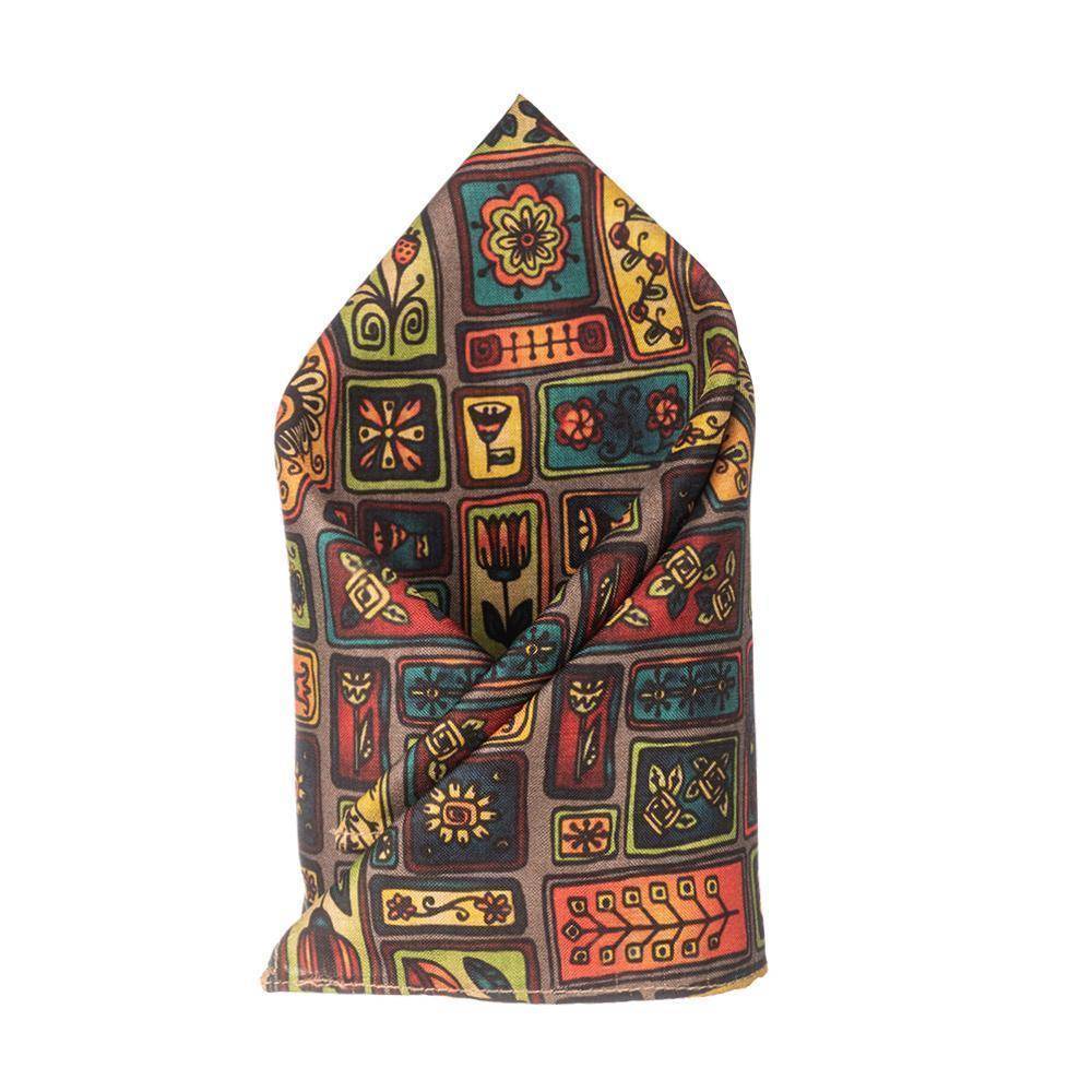 Multicolor Floral Pocket Square for Men
