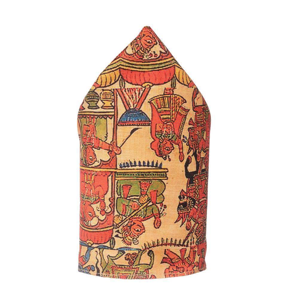 Multicolor Geometric Pocket Square for Men