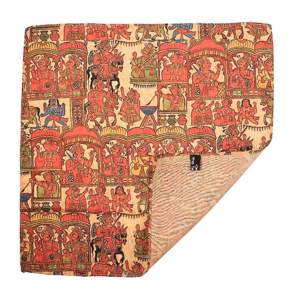 Multicolor Geometric Pocket Square for Men
