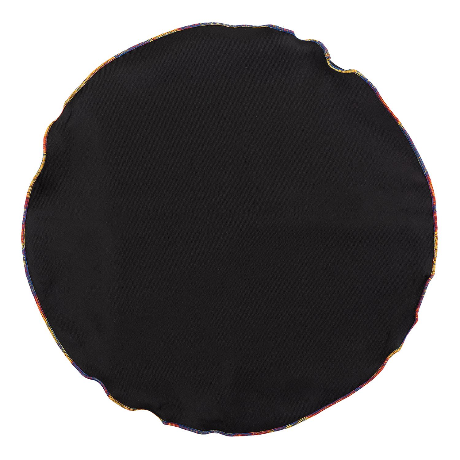 Black Italian Silk Pocket Square for Men