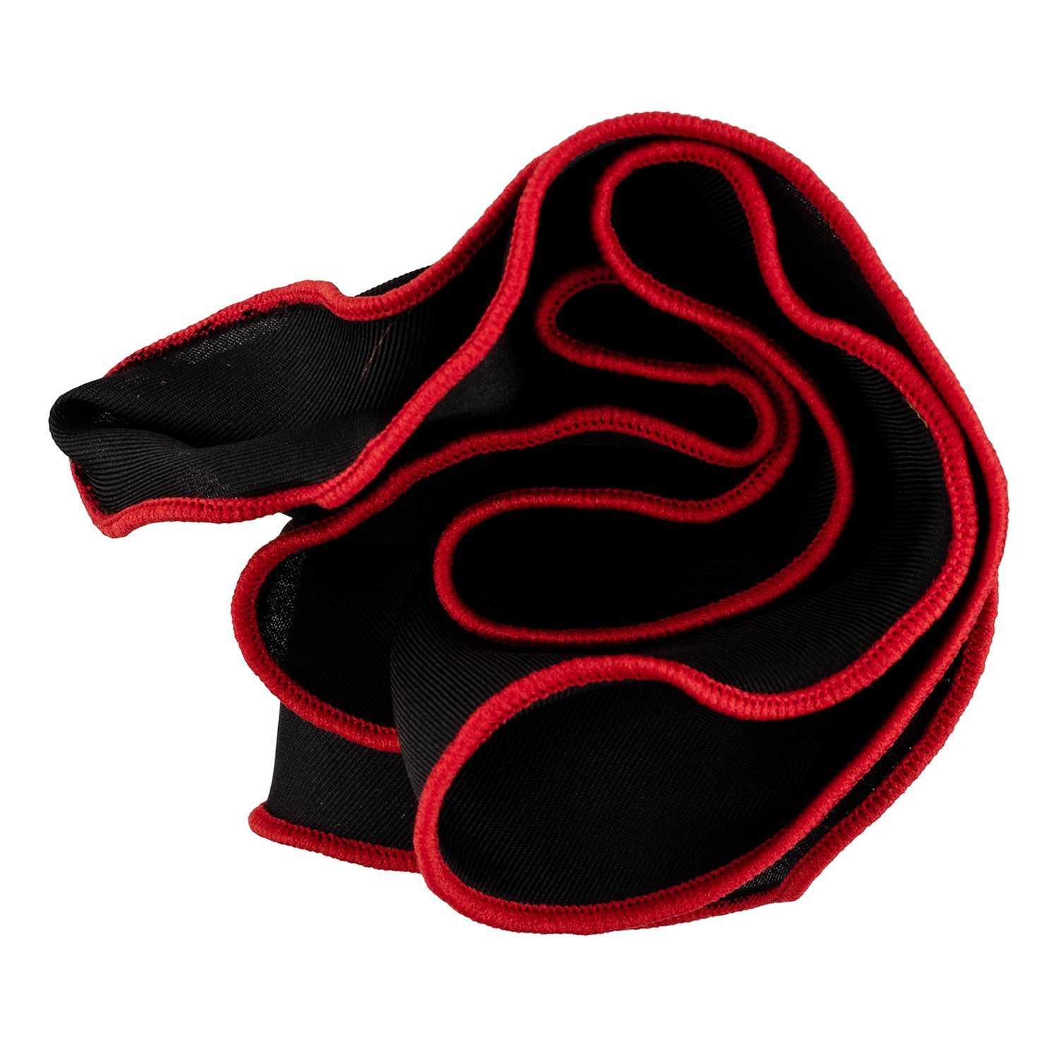 Black Italian Silk Pocket Square for Men