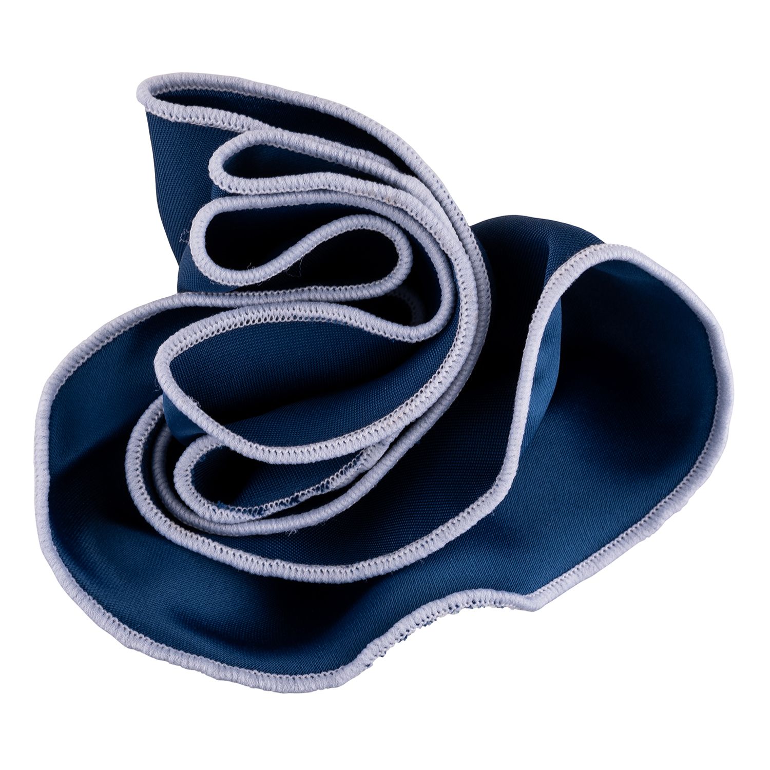Blue Italian Silk Pocket Square for Men