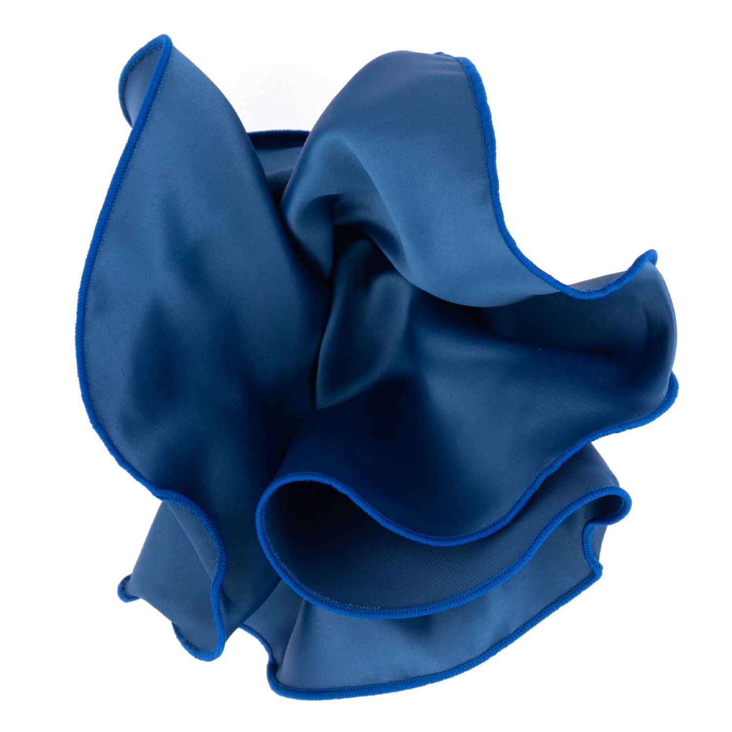 Blue Italian Silk Pocket Square for Men
