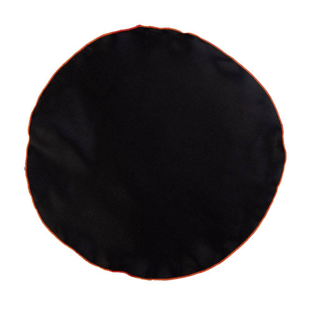 Black Italian Silk Pocket Square for Men