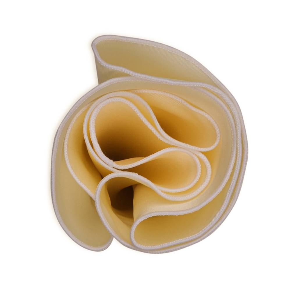 Yellow Italian Silk Pocket Square for Men