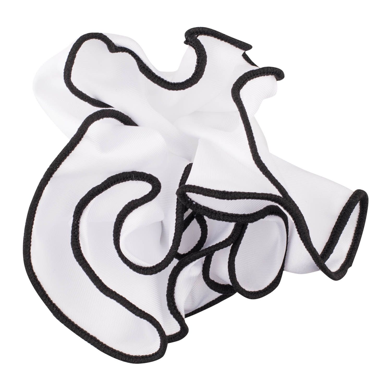 White Italian Silk Pocket Square for Men