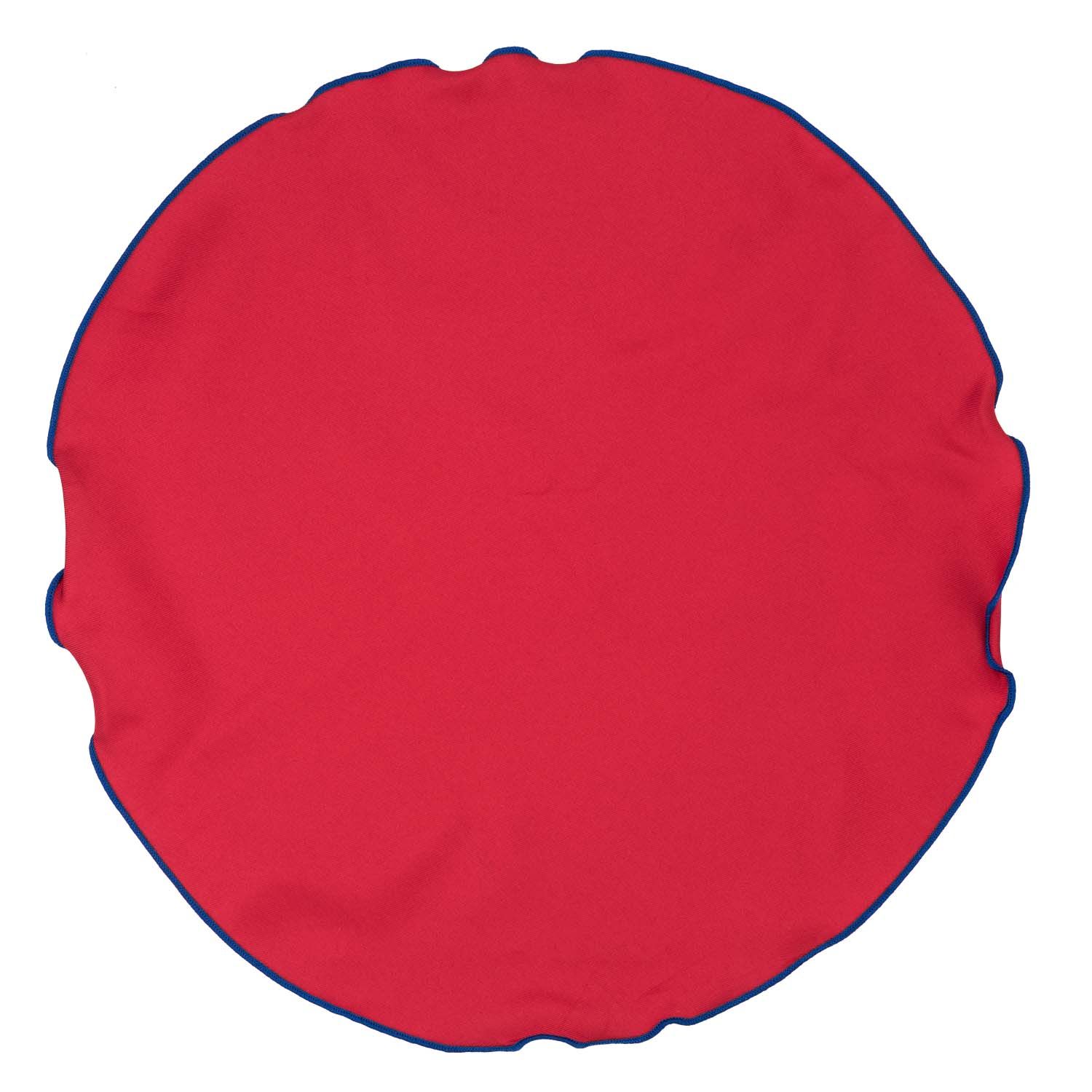 Red Italian Silk Pocket Square for Men