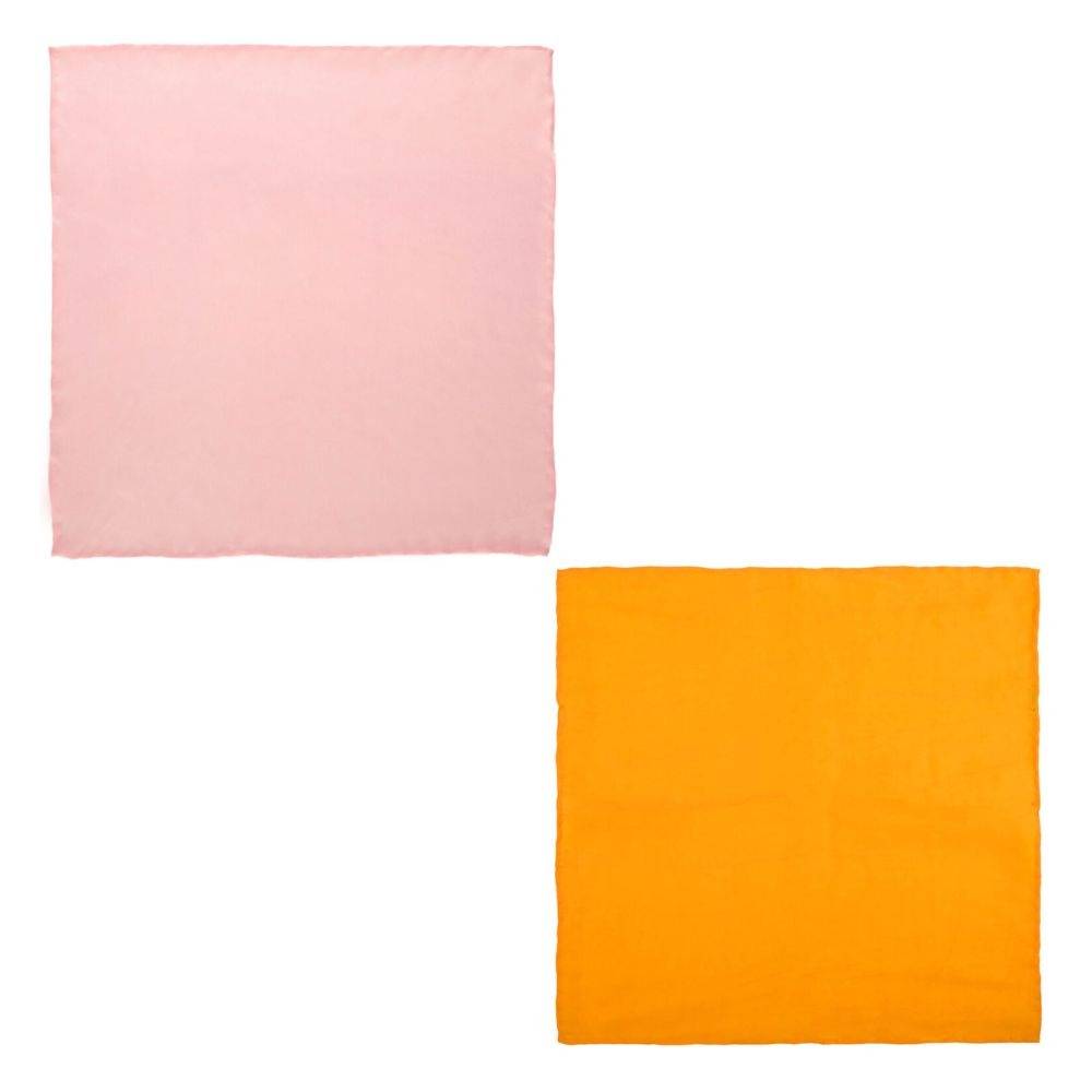 Lite Peach Pocket Square Combo for Men