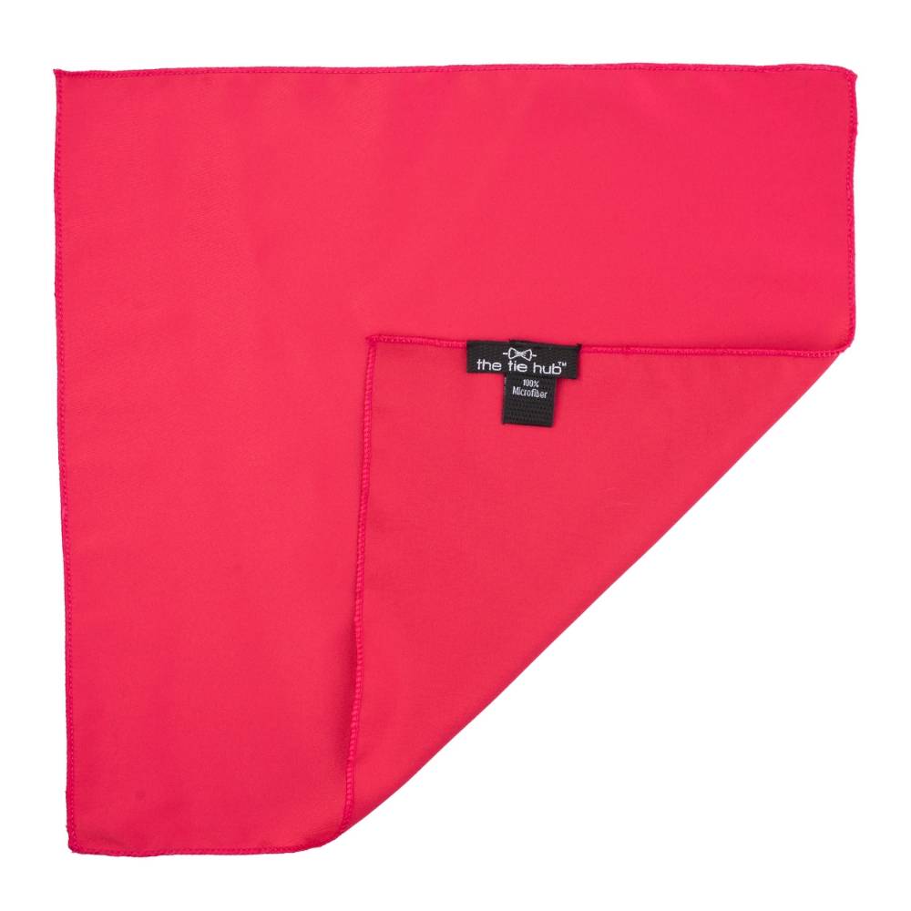 Raspberry Pink Pocket Square Combo for Men