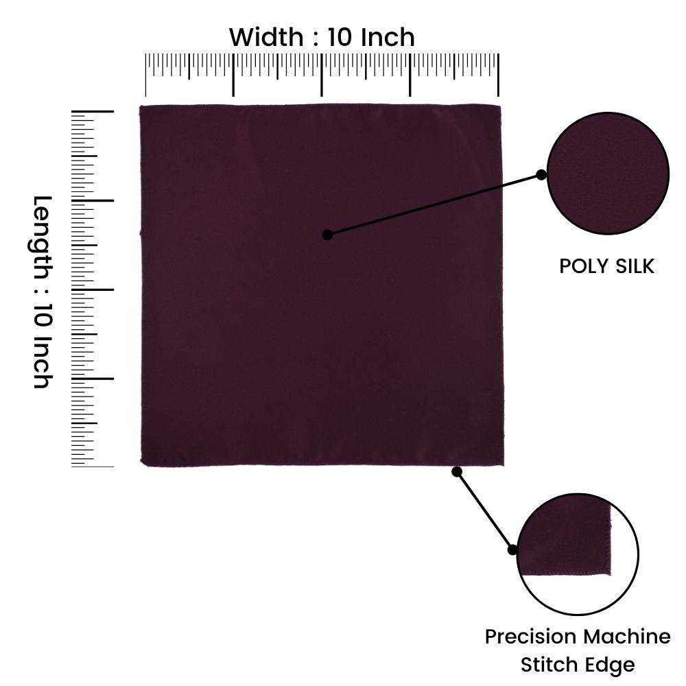 Raspberry Pink Pocket Square Combo for Men