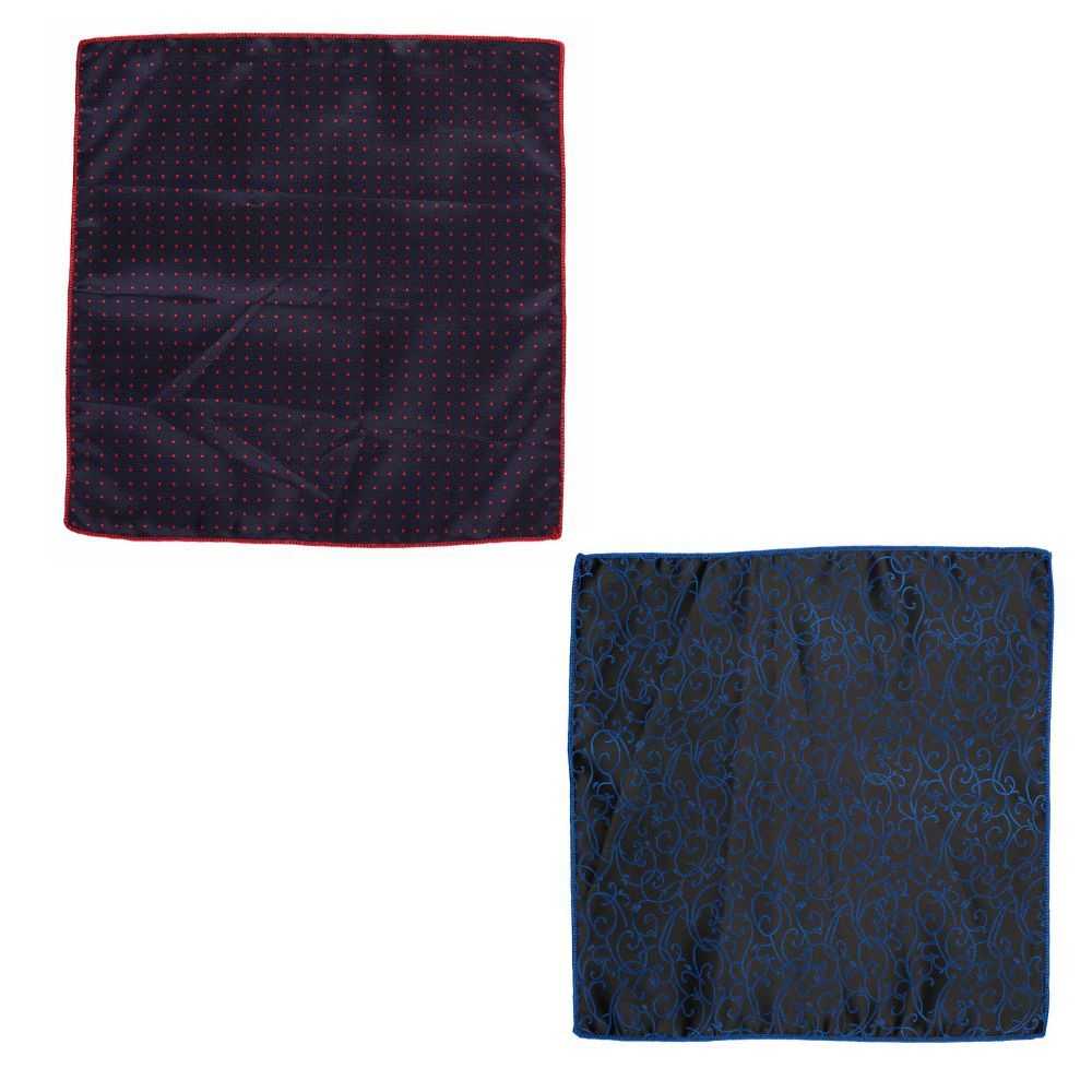 Navy Blue Pocket Square Combo for Men