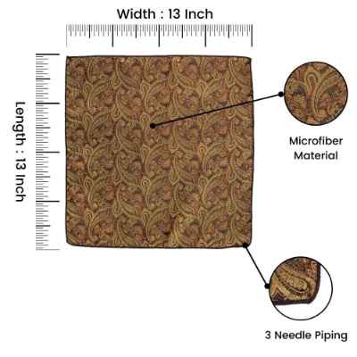 Gold Pocket Square Combo for Men