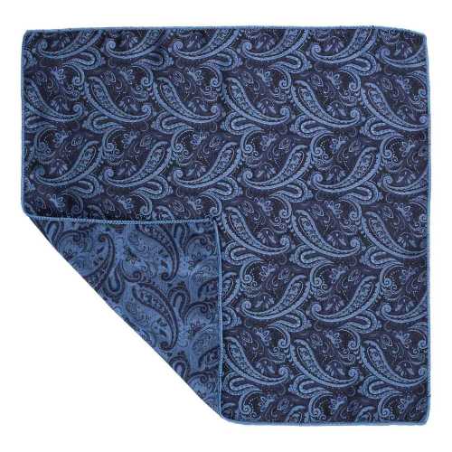 Navy Blue Pocket Square Combo for Men
