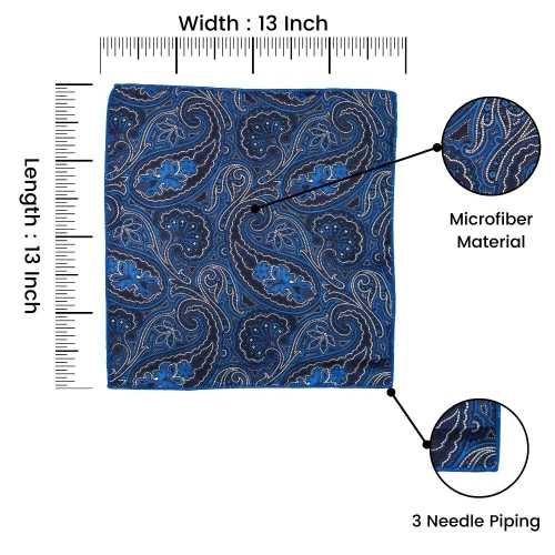 Teal Pocket Square Combo for Men