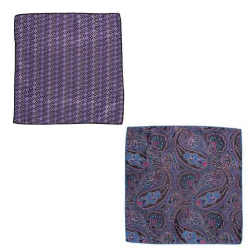 Purple Pocket Square Combo for Men