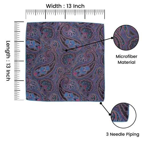 Purple Pocket Square Combo for Men