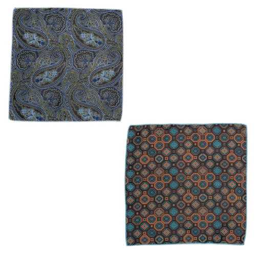 Brown Pocket Square Combo for Men
