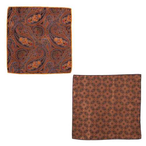 Orange Pocket Square Combo for Men