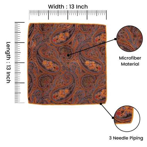 Orange Pocket Square Combo for Men