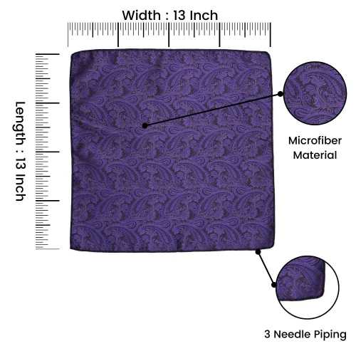 Navy Blue Pocket Square Combo for Men