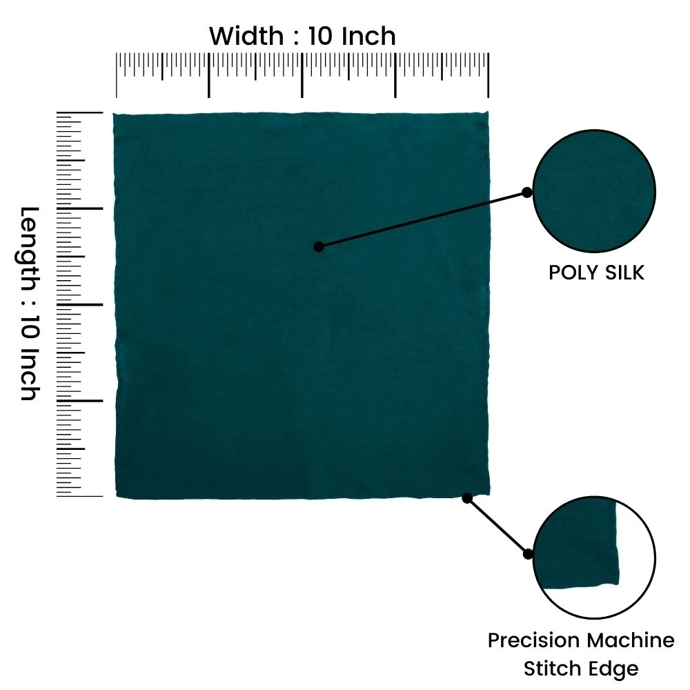 Green Pocket Square for Men