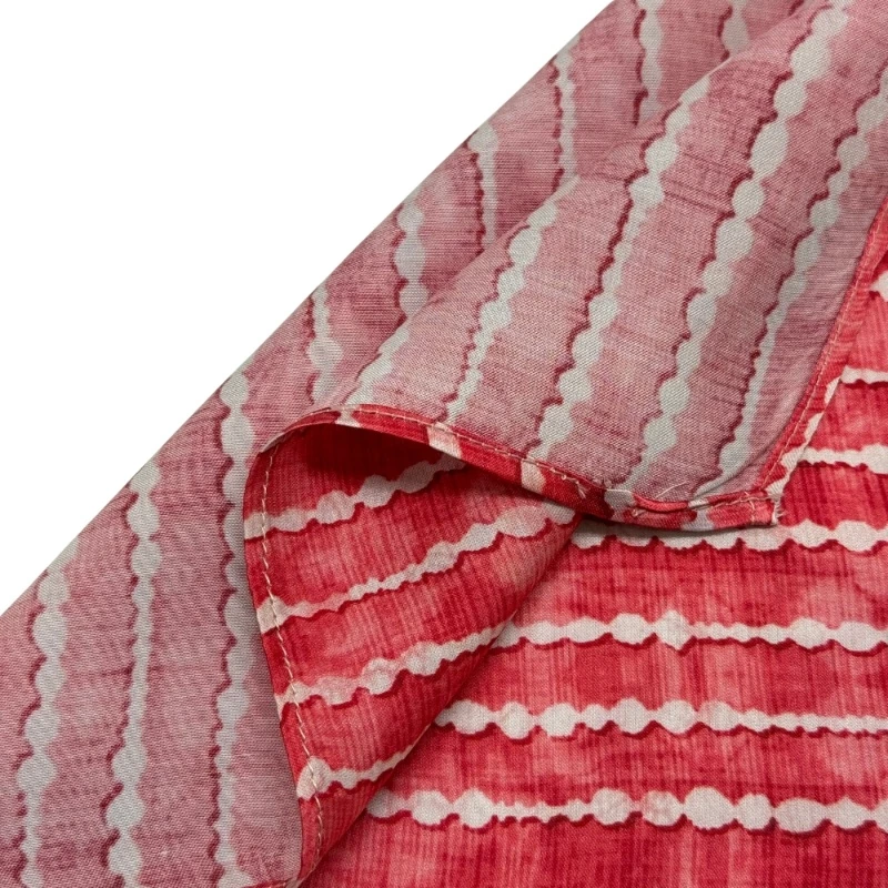 Red Geometric Pocket Square for Men