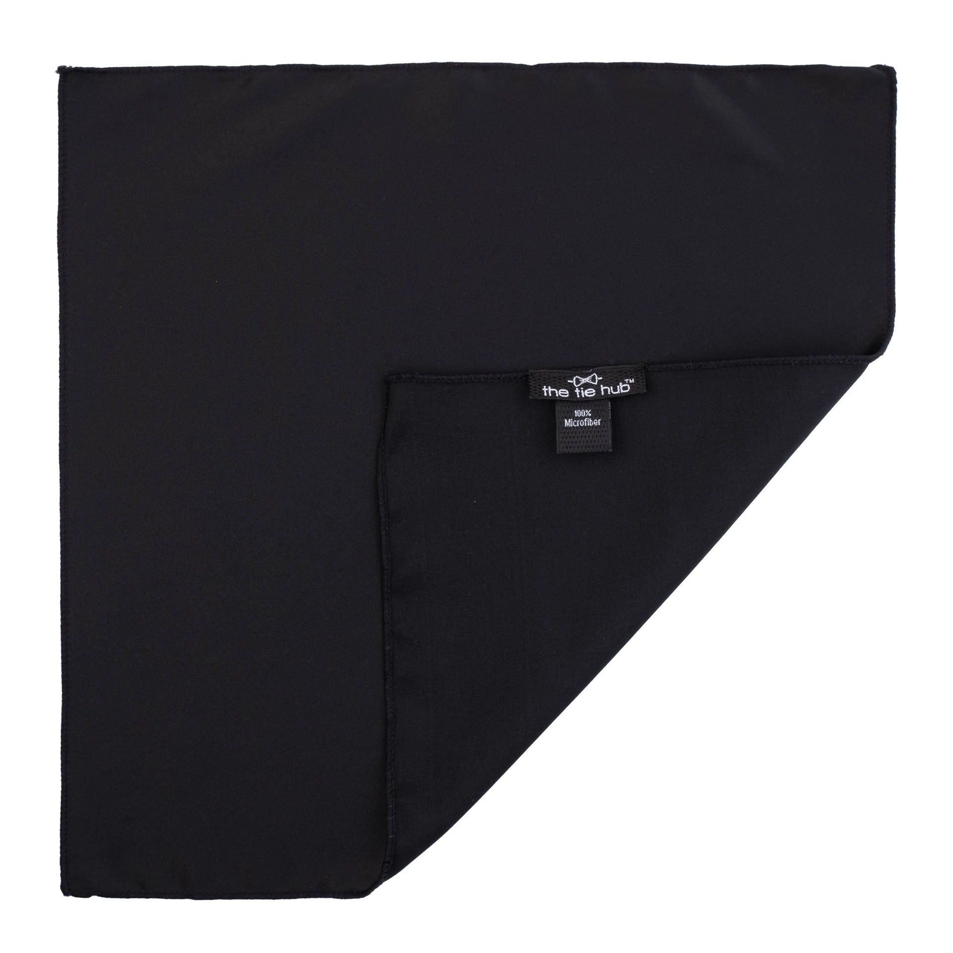 Black Pocket Square for Men