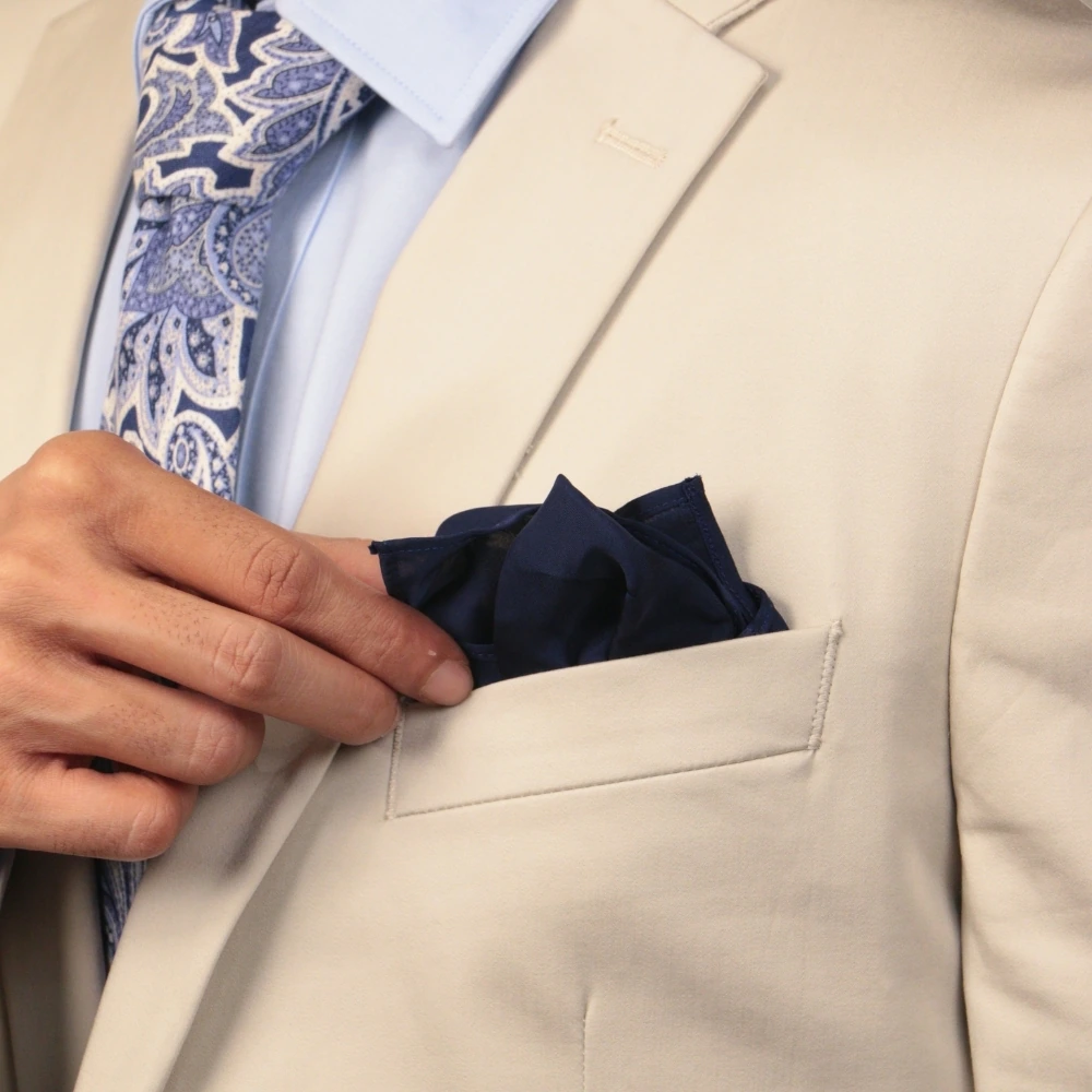 Blue Pocket Square for Men