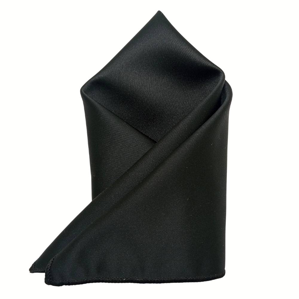 Black Pocket Square for Men