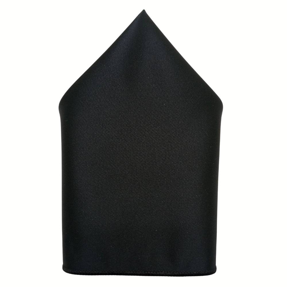 Black Pocket Square for Men