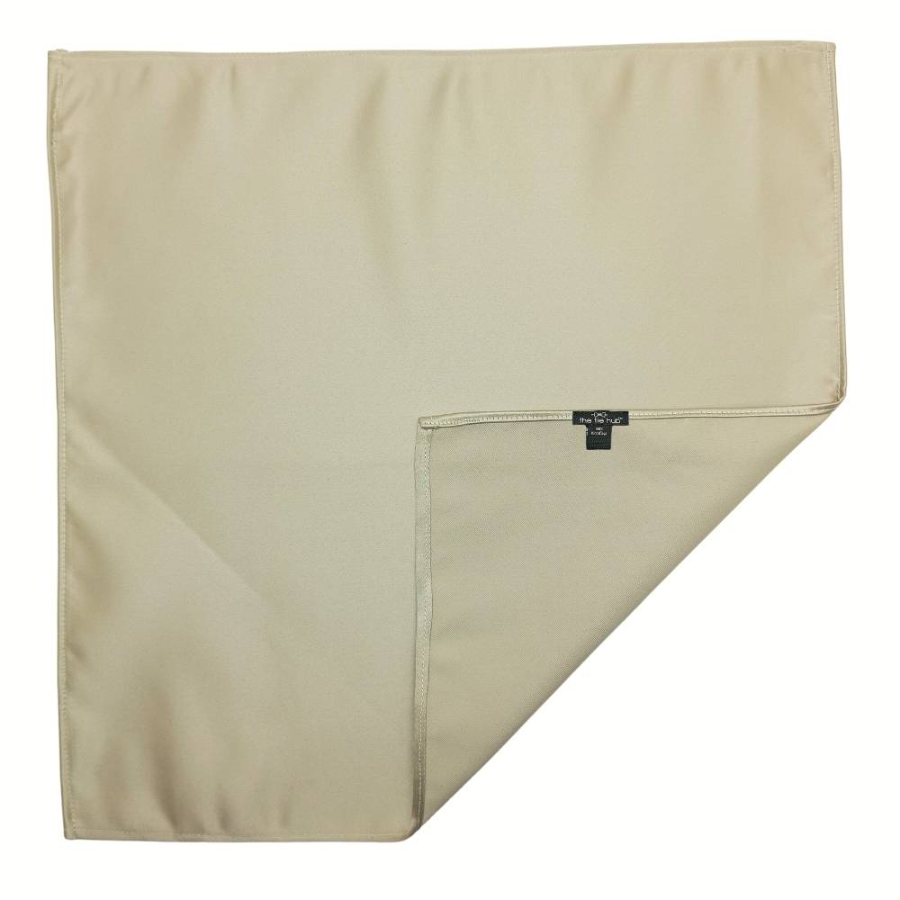 Cream Pocket Square for Men