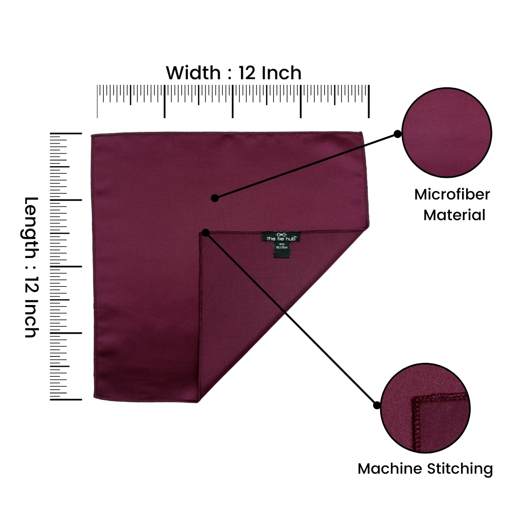Purple Pocket Square for Men