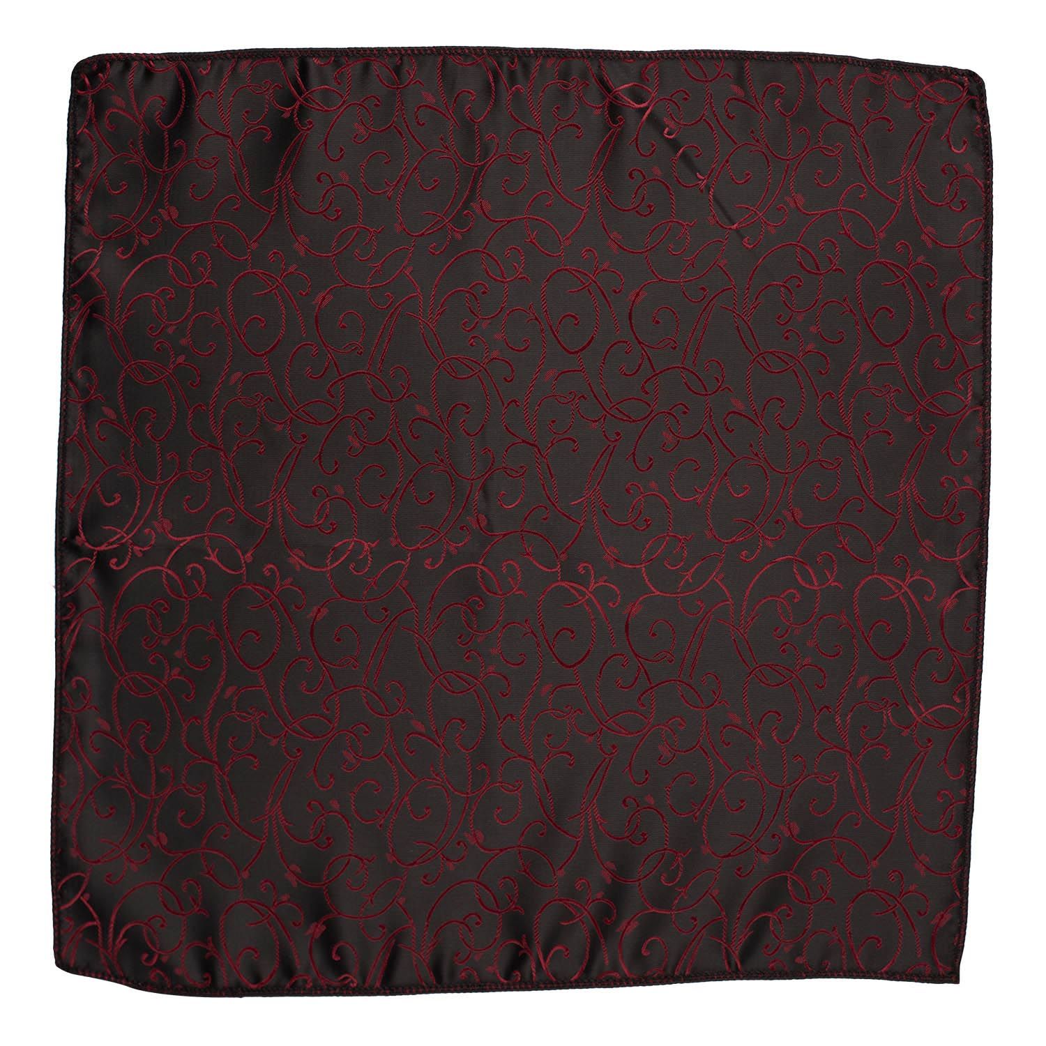 Burgundy Paisley Pocket Square for Men