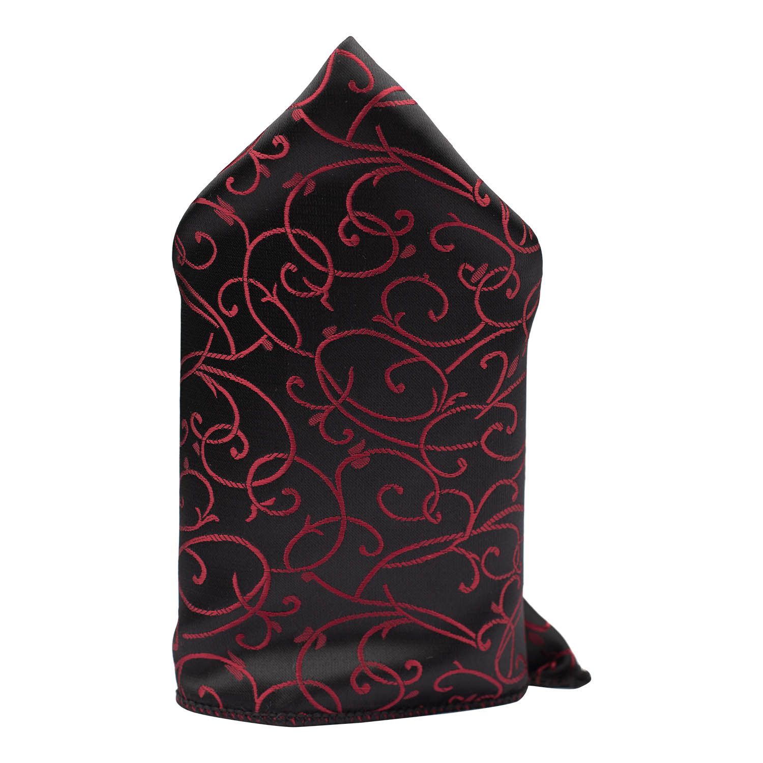 Burgundy Paisley Pocket Square for Men