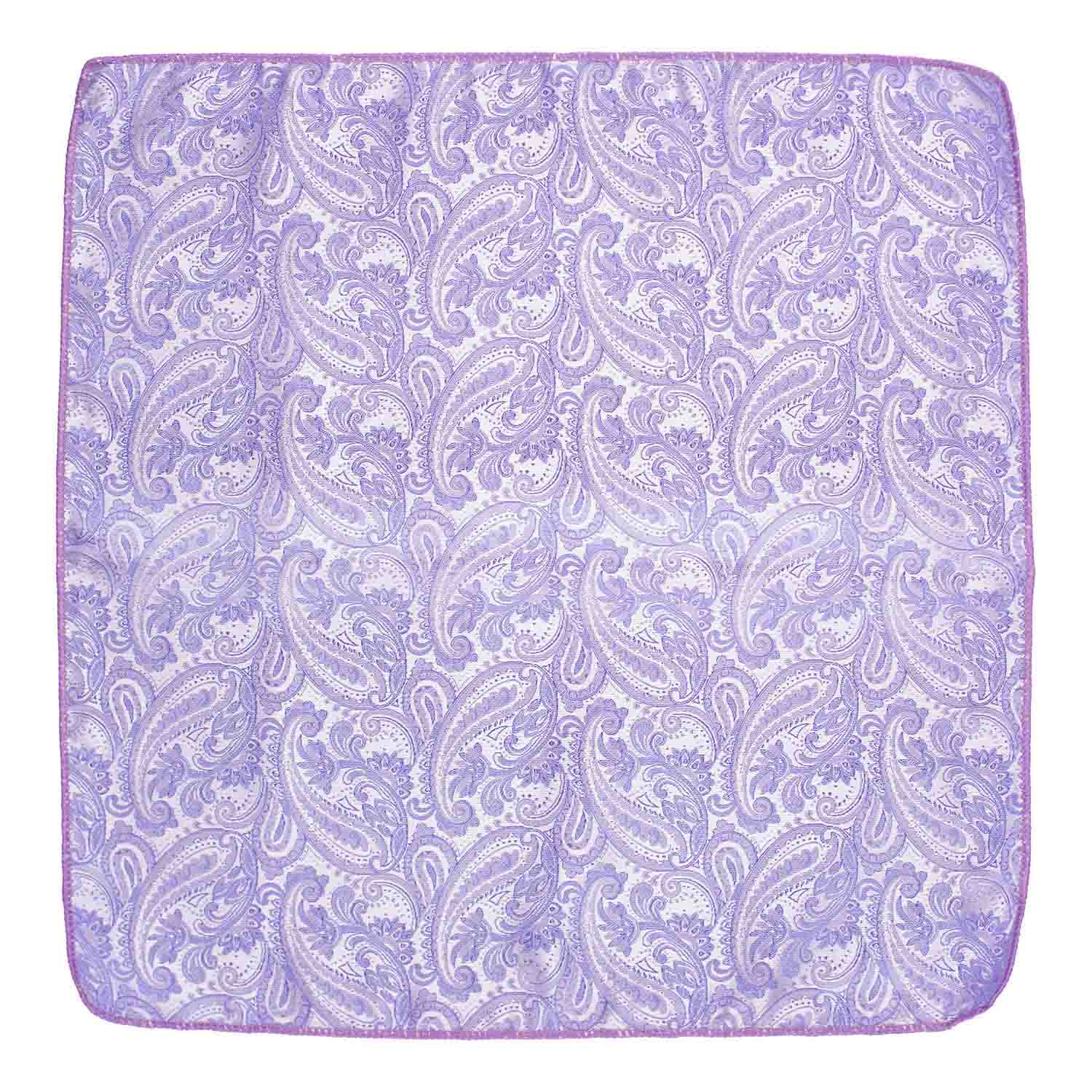 Purple Paisley Pocket Square for Men