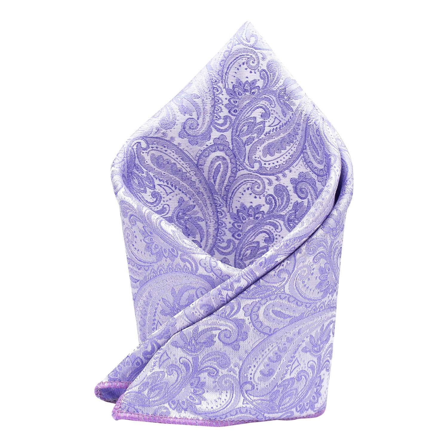 Purple Paisley Pocket Square for Men