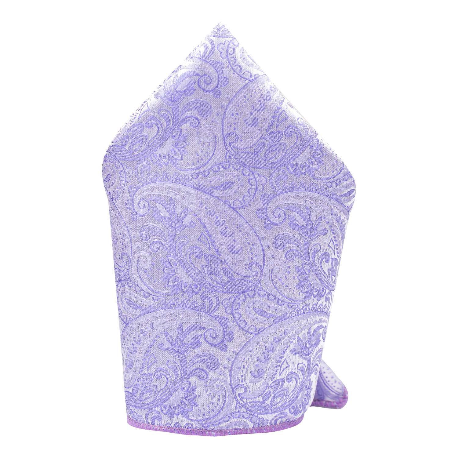 Purple Paisley Pocket Square for Men