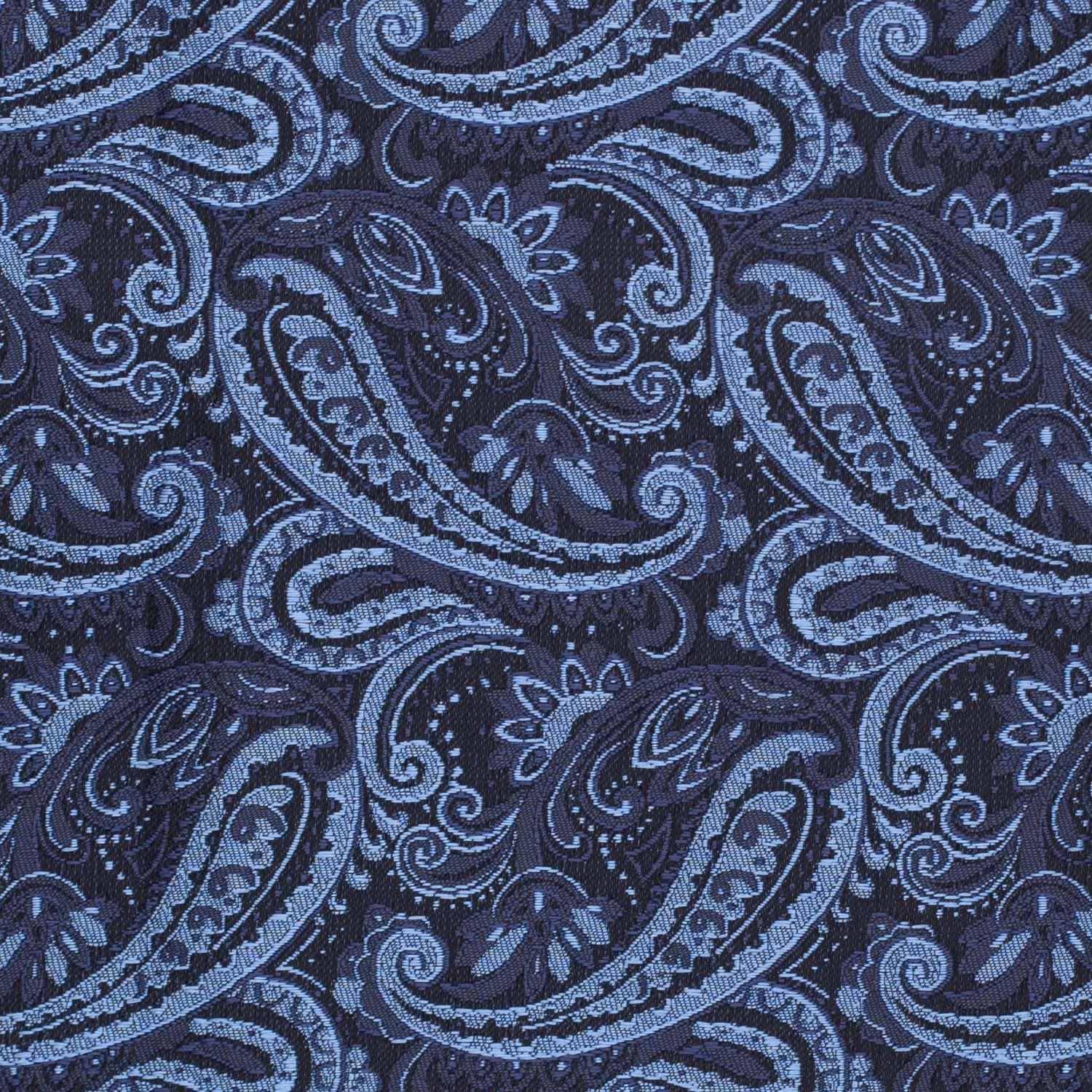 Blue Paisley Pocket Square for Men