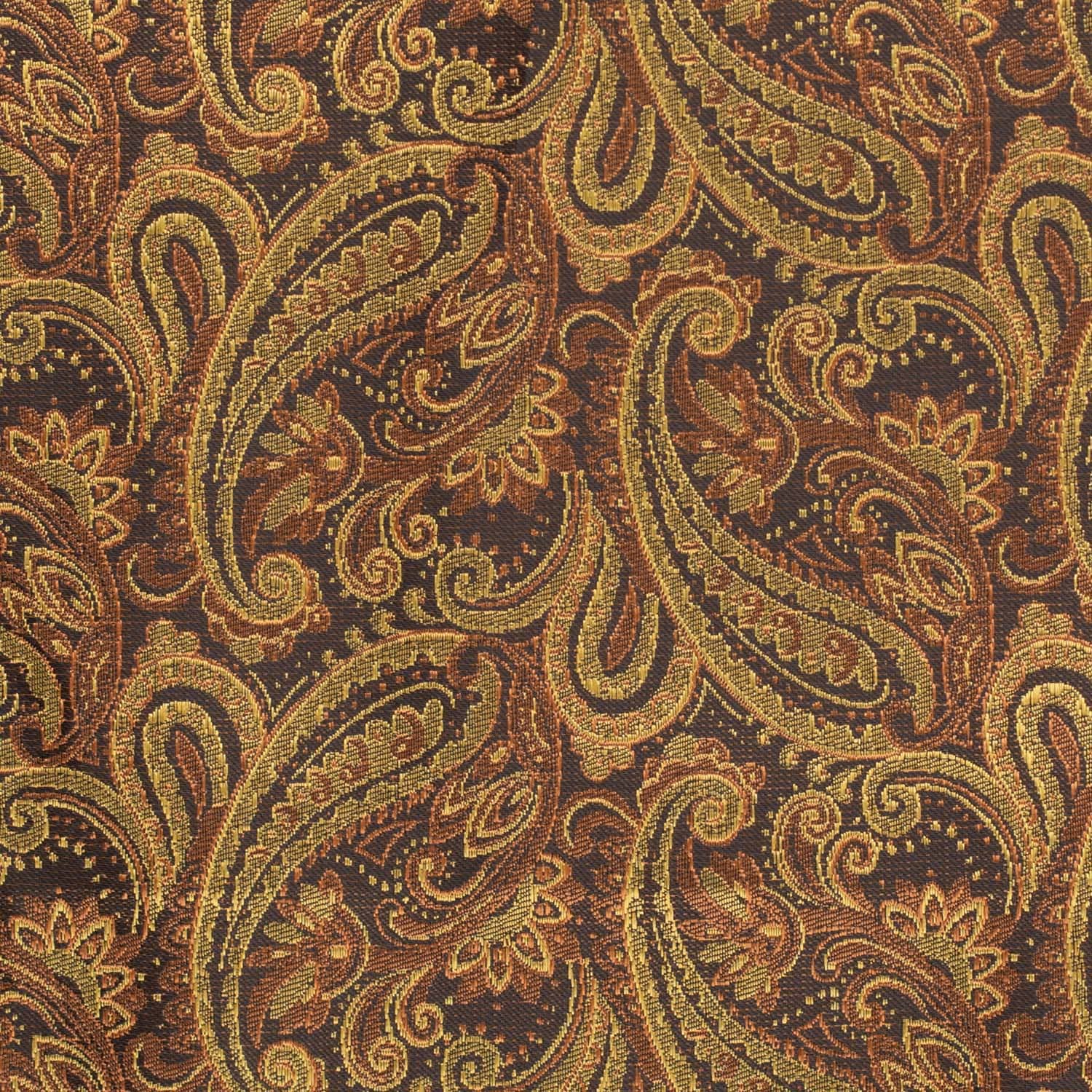Gold Paisley Pocket Square for Men