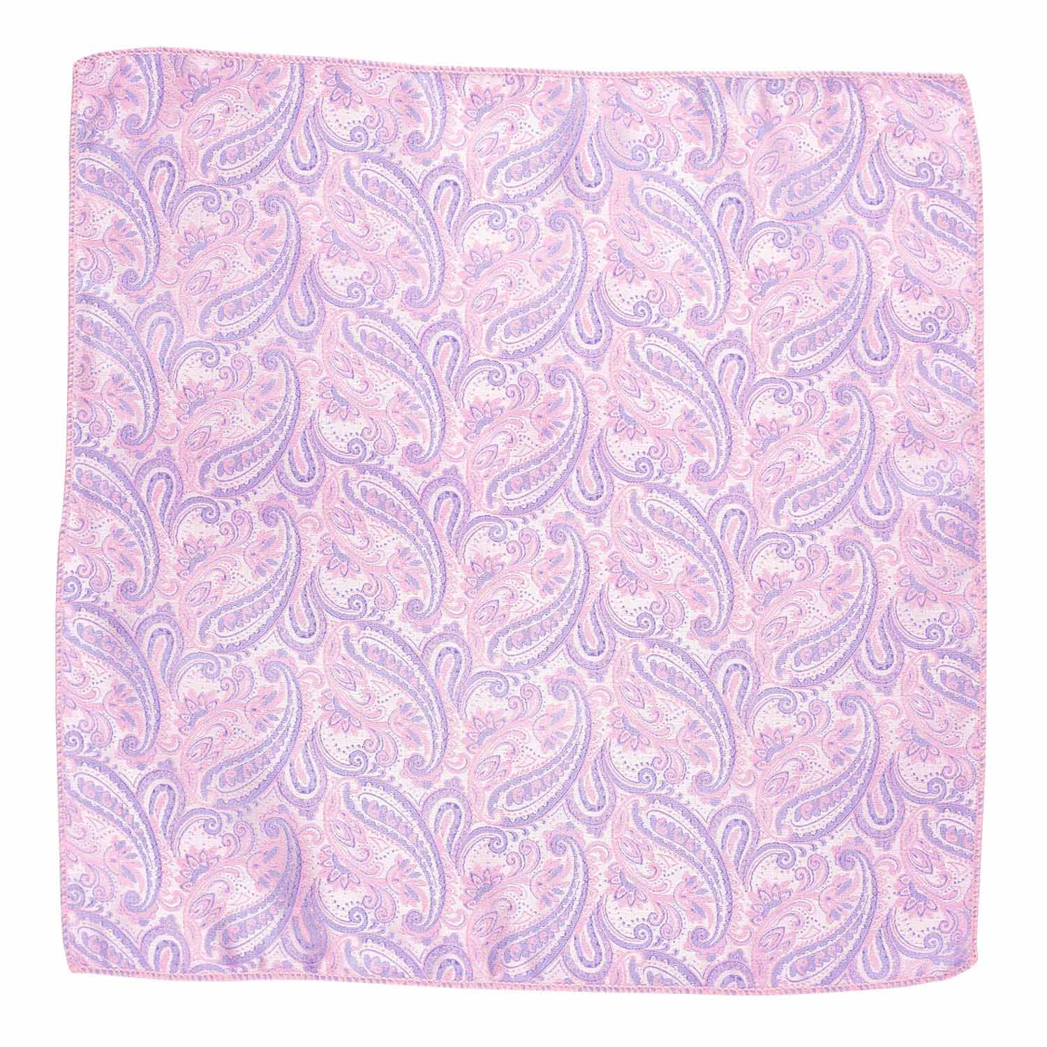 Pink Paisley Pocket Square for Men