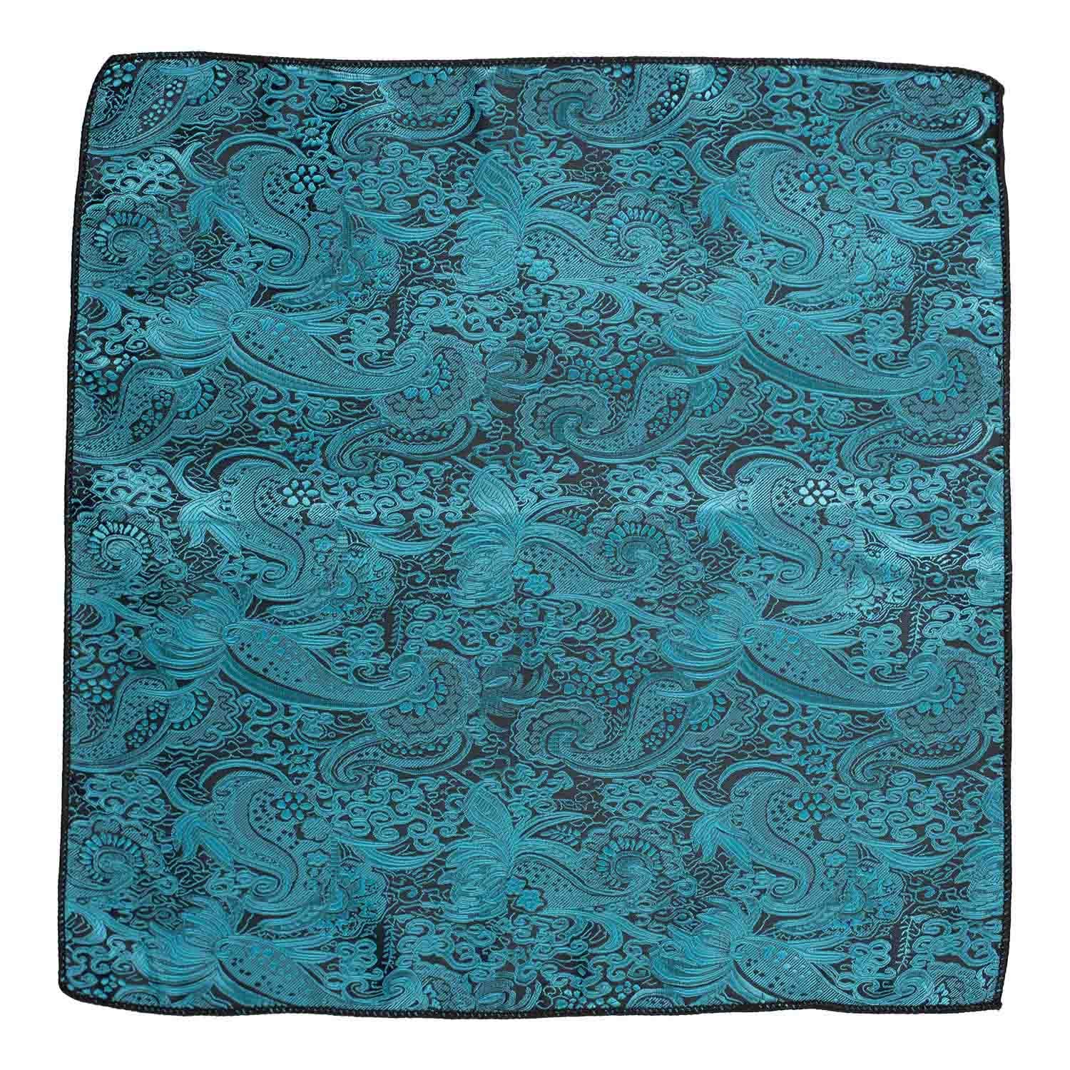 Blue Paisley Pocket Square for Men