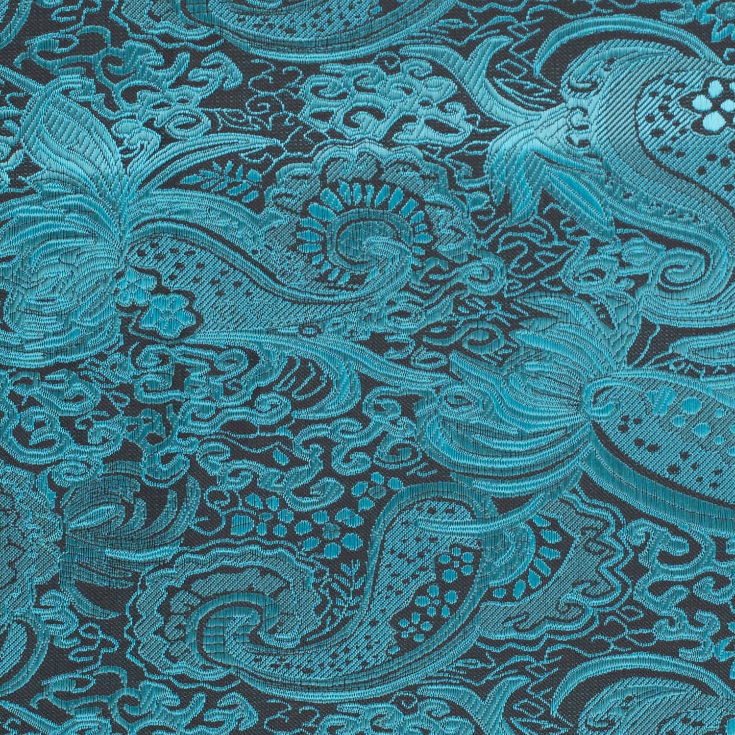 Blue Paisley Pocket Square for Men
